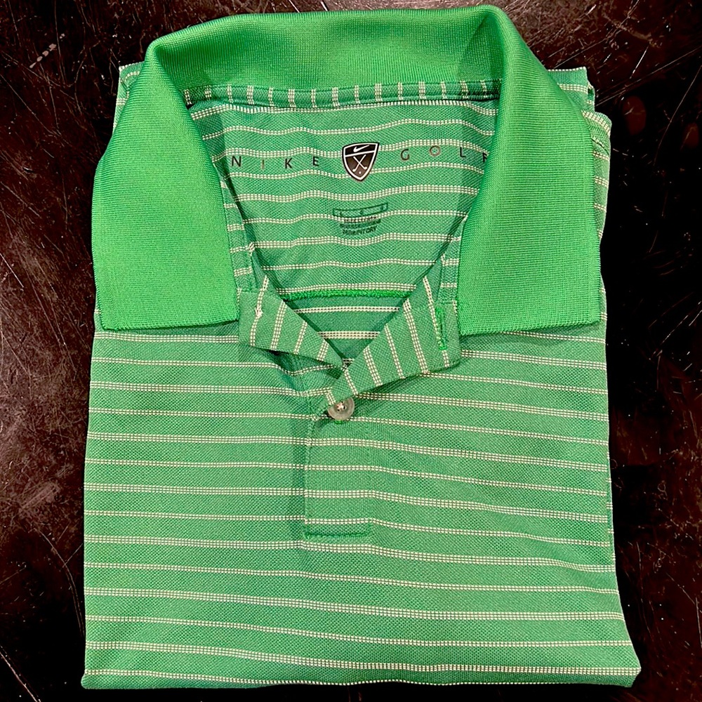Men’s Nike Golf Polo Green Stripe